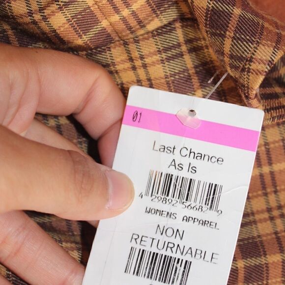 NEW BP Plaid Crop Top Women XS - Picture 5 of 9